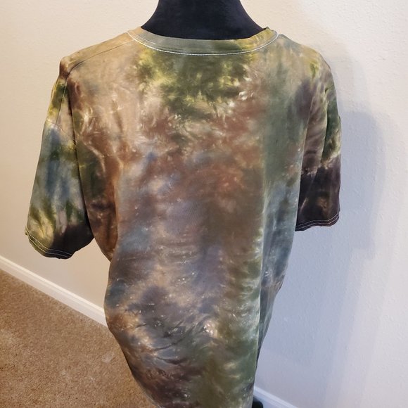 Camouflage Tie Dye short sleeve T-shirt size XL 100% cotton. - Picture 7 of 11